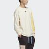 Adidas Originals Trefoil Logo Patchwork Crew Neck Long Sleeve T-Shirt Unisex Tops Yellow HC0338