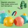 Electric Magnetic Caterpillar Toy with LED Light Music Toddlers Walking Caterpillar Toy Boys Girls Tummy Time Caterpillar Crawling Musical Toy