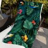 Island Vibes Tropical Leaf-Print Towel Quick Drying Beach Towels Are Suitable For Swimming Pools Camping Yoga And The Gym