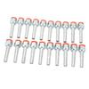 20PCS Air Conditioning Hose Barb Fitting Straight Aluminum High Strength Universal for Cars Trucks 5 8in