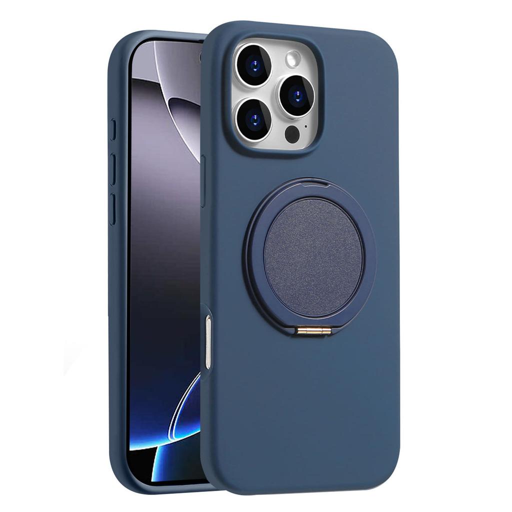 Bulk Purchasing For iPhone 16 Pro Max Magnetic Case Large Cutouts Kickstand Liquid Silicone Phone Cover