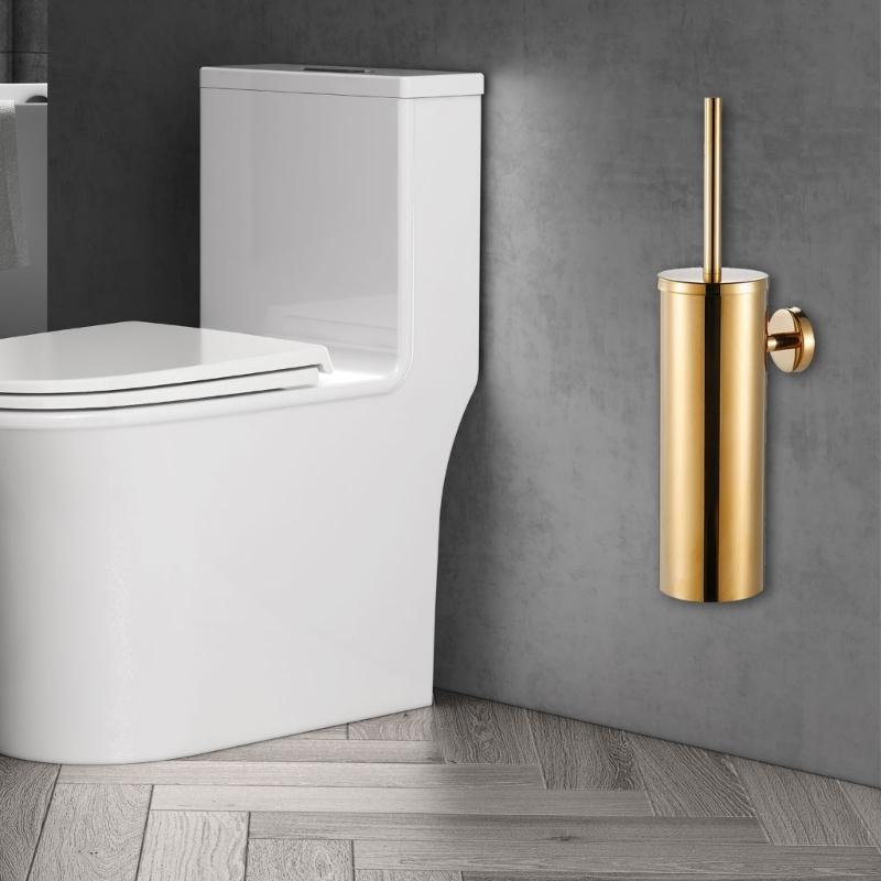 Wall Mounted Toilet Bowl Brush Soft Bristles Toilet Cleaning Brush With Holder Deeply Cleaning Toilet Brush Easily Use