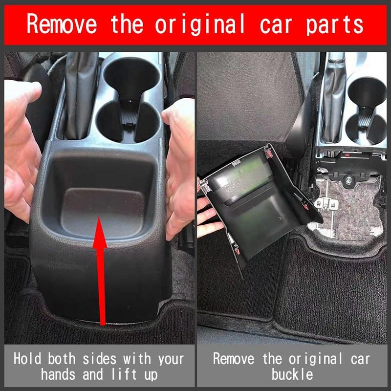 Black Center Console Armrest Box Storage Box Interior Accessories For Toyota Yaris/Yaris Hatchback/Yaris Cross-A87Q