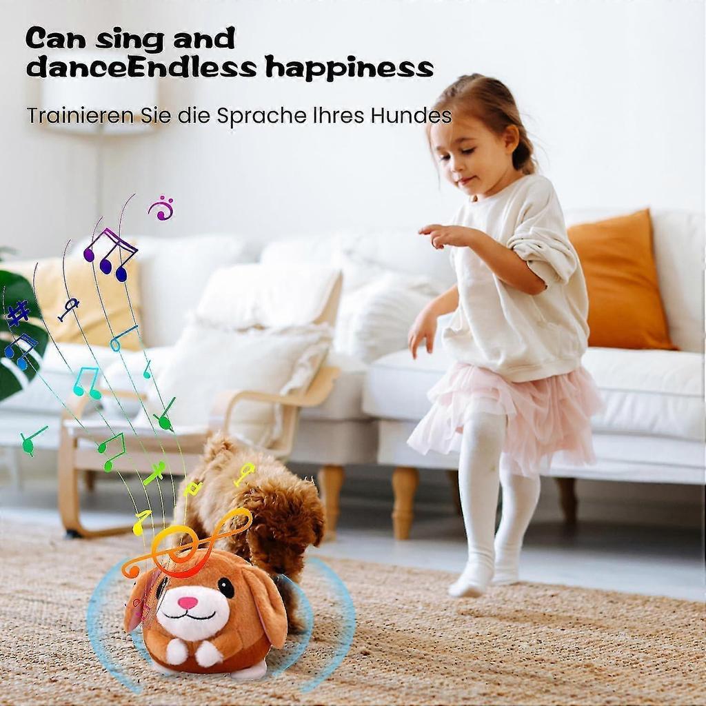 Active Moving Pet Plush Toy,Talking Movable Dog Toy