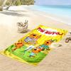 Cartoon Kid-E-Cats Print Beach Towel, Large Soft Quick Dry Towel for Beach Camping Swimming