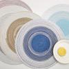 Gradient Cotton Yarn Woven Placemat Coaster for Western Restaurant Daily Dining Tableware Mat