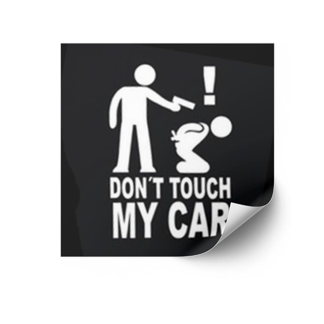 

Защитите свой автомобиль с помощью наклейки «Не трогай мою машину» — водонепроницаемая виниловая наклейка для автомобилей, грузовиков, внедорожников 14*10CM, 1PC белый