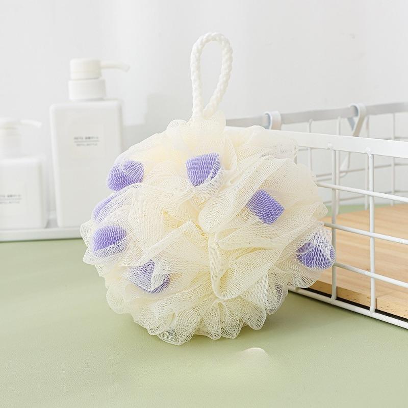 Shower Ball - Non-dispersive Sponge Bathing Towel with Large Soft Sponge for Back Massage Ultimate Bathing Tool Shower Ball