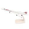 20Cm British Concorde Alloy Aircraft Model With Landing Gear Airliner Alloy Diecast Air Plane Model Toys Collection Ornament