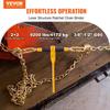 Chain and Binder Kit 3/8"-1/2" Ratchet Load Binder 3/8" X 10' Chain 2 Pack