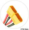 LinsyRC 2-Pack XT90 Plug Parallel Connector Cable, 1 Female to 2 Male Parallel Adapter Y Splitter for Quadcopters, Multirotors, and RC Cars (LiPo)