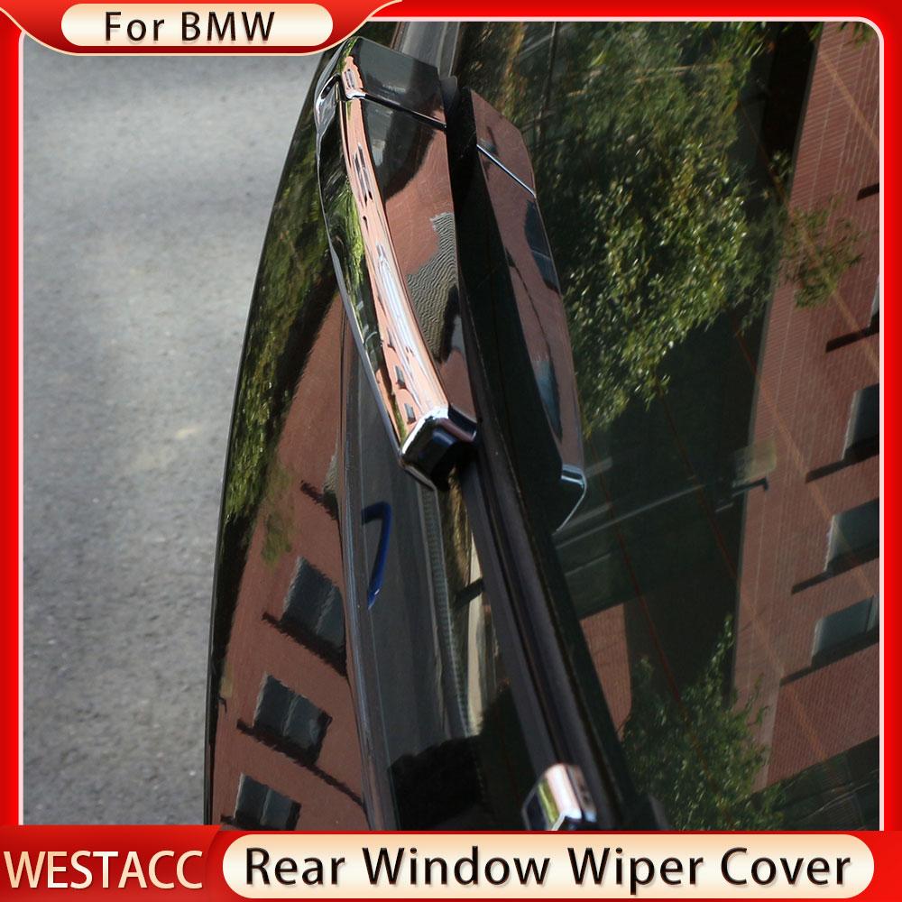 3Pcs ABS Chrome Car Rear Window Wiper Blade Cover for BMW X3 G01 2018 - 2022 Back Windshield Wiper Trim Sticker