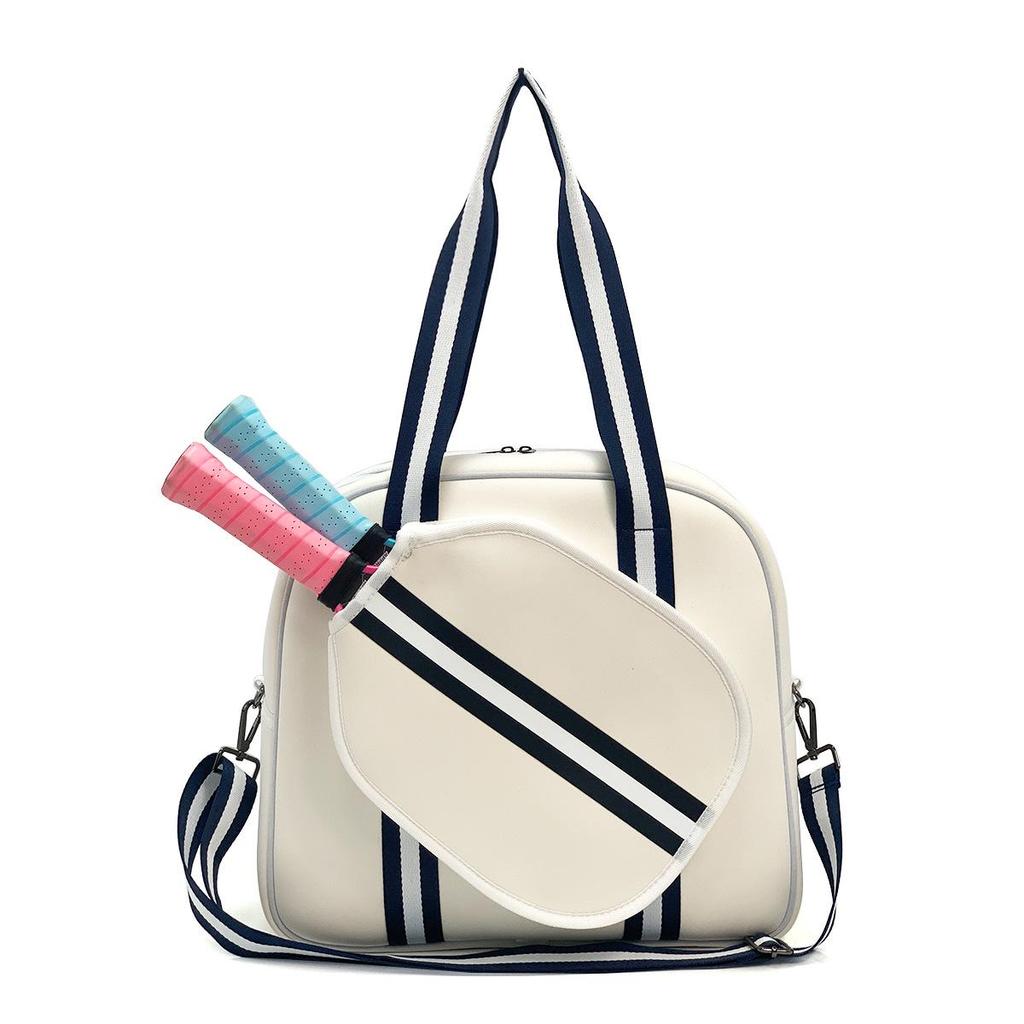 2025 Portable Sports Bag for Badminton, Tennis & Pickleball - Fits 2 Rackets, Handheld, Large-Capacity, Down Cotton