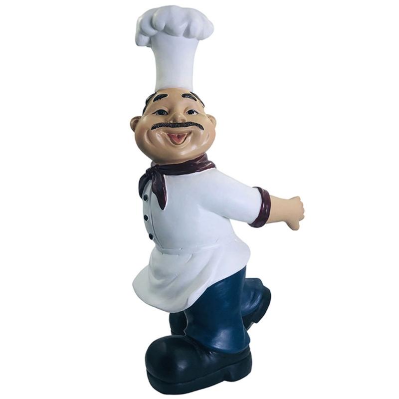 Chef Wine Bottle Holder, Chef Resin Decoration, Chef Statue, Wine Glass Decoration, Resin Chef Wine Rack 1