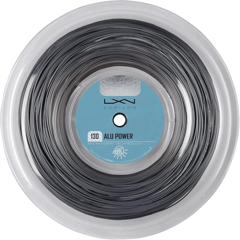 

LUXILON ALU POWER 130 200M REEL Tennis String (WR8302301130, 130mm, 1.30mm) [200m Reel] SILVER
