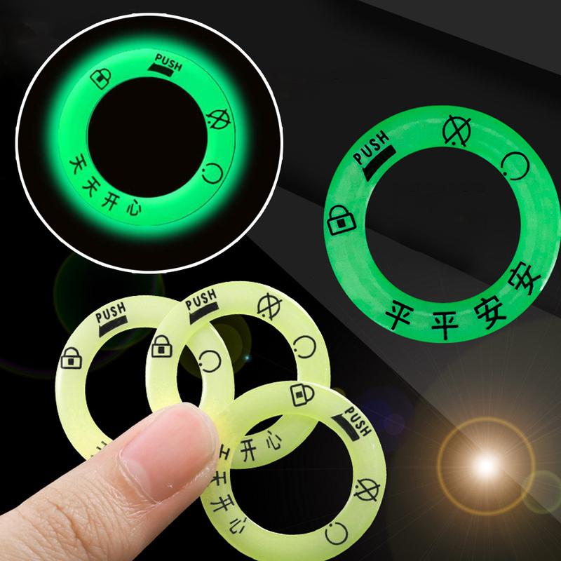 1pc Motorcycle Key Hole Decorative Cover Motorcycle Luminous Switch Ring Styling Sticker Motorcycle Ignition Key Stickers