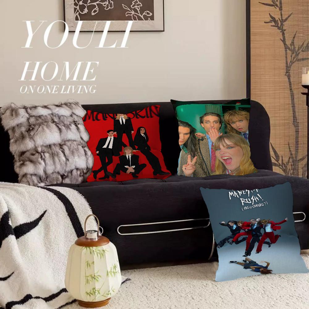 Italia Band M-Maneskin Cushion Cover Decorative Pillow Sofa Home Decor case pillow cases