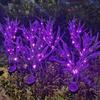 1pc Lavender LED Light Outdoor Lawn Garden Light Solar Powered Waterproof  for Halloween Christmas Festive Lawn Landscape Decor