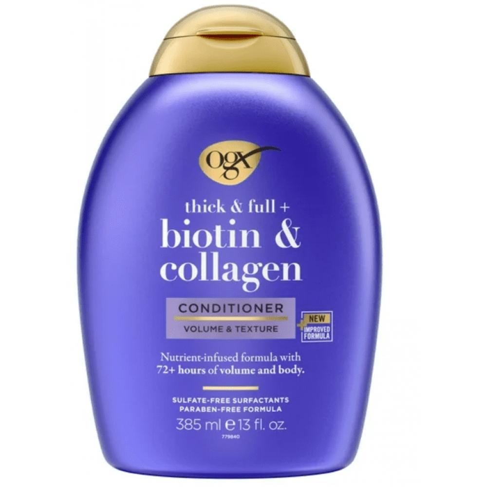 Ogx  Ogx Thick   Full + Biotin   Collagen Volumizing Hair Shampoo And Conditioner Duo  13 Fl Oz