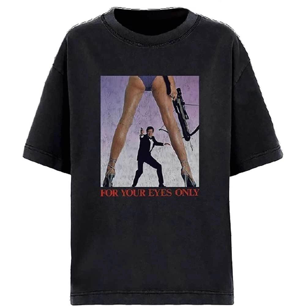 James Bond 007 for Your Eyes Only (Black) T-Shirt (Medium) 2XL