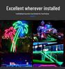 Waterproof Outdoor RGB LED Strip Lights with Remote Control