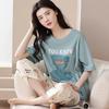 Women's Sets Cute Cartoon Print Pajamas Fashion Casual Home Service Short-sleeved Shorts 2PCS Femme Sleepwear Plus Size