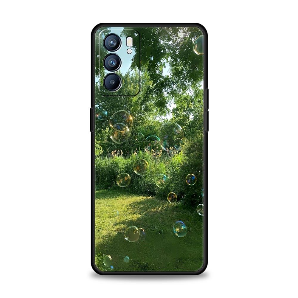 Petal Branch Nature Scenery Case For Oppo Reno14 Reno13 Reno12 11 F 10 Find X5 X9 Pro A54 5G A53 A9 A16 A78 4G A80 A98 Cover