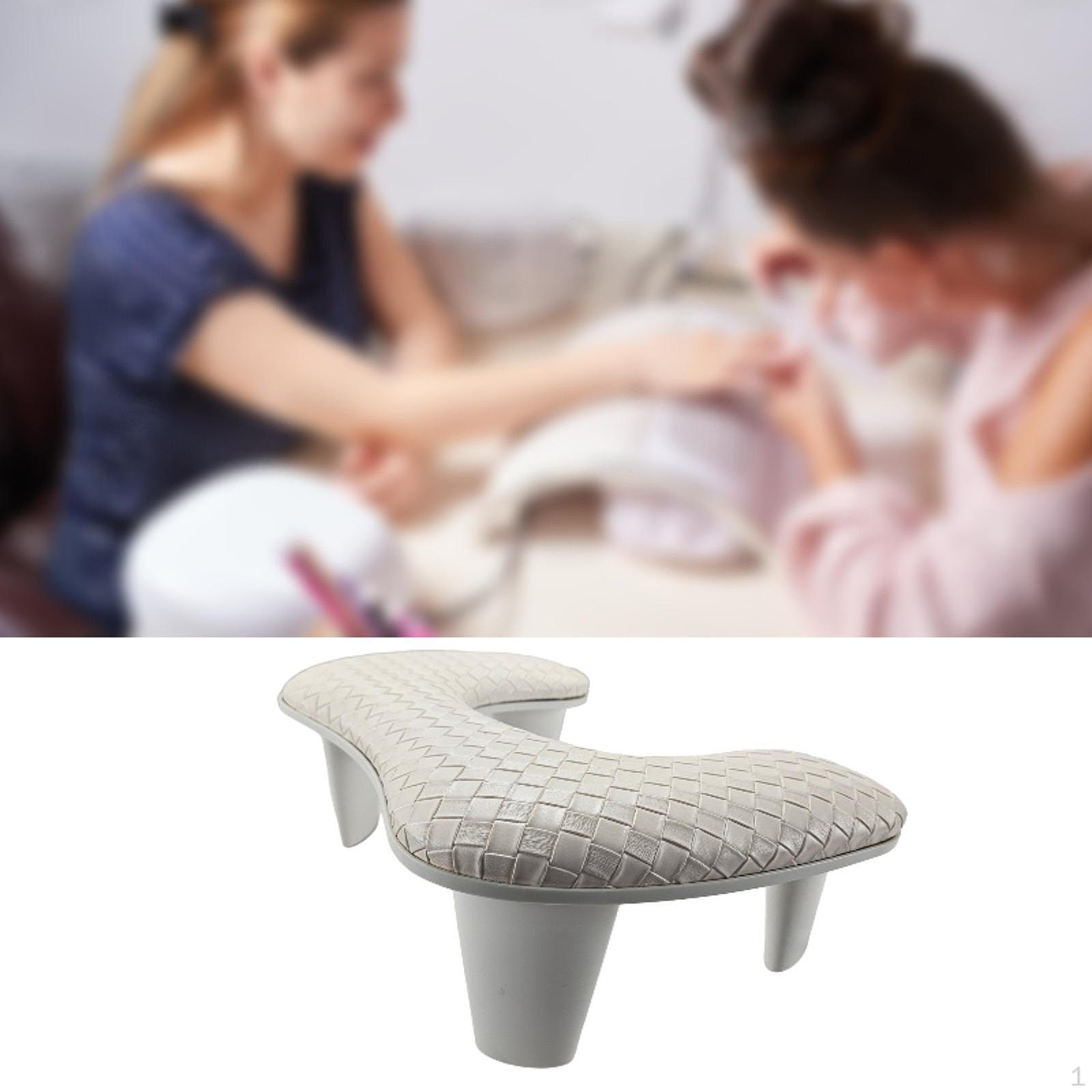 

Подлокотник для ногтей Маникюрный подлокотник Дышащий Съемный Домашние салоны DIY Акрил белый