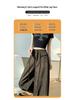 Damen Vintage High-Waist Locker Leopard Print Weite Hosen