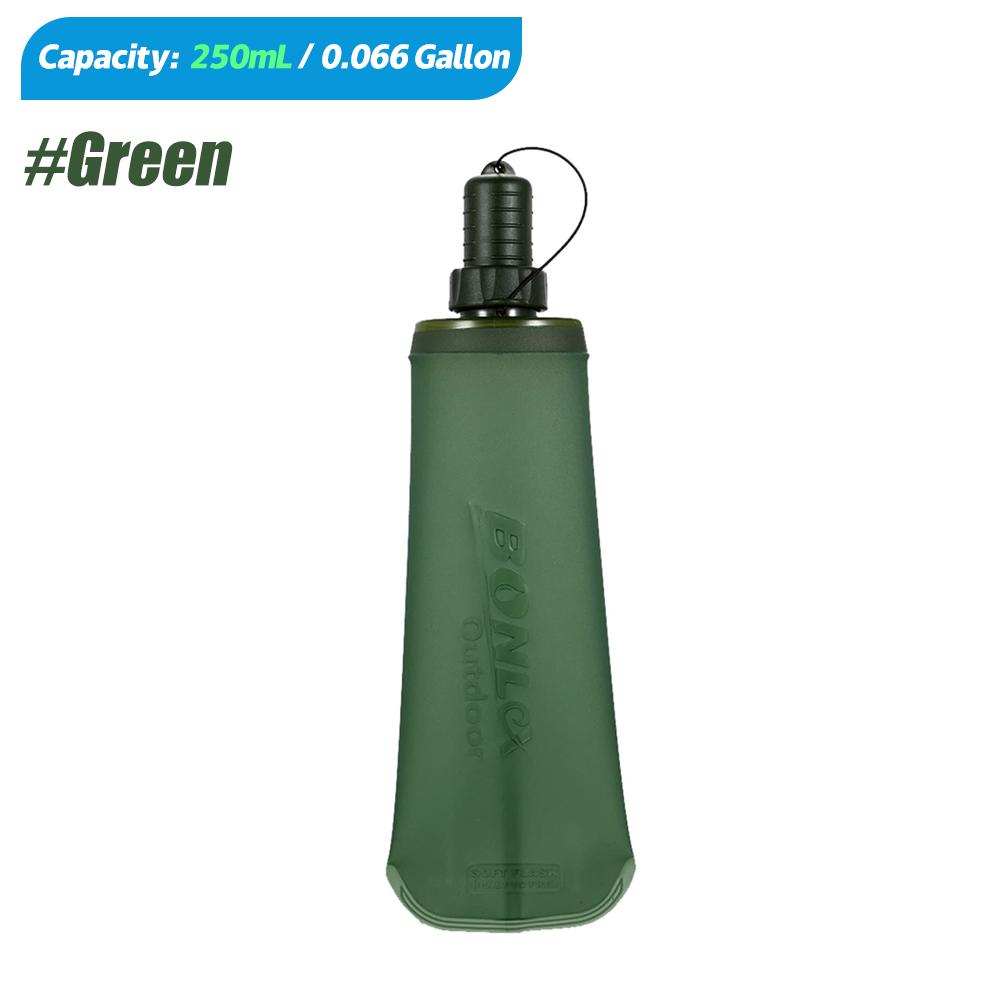 

250/500Ml Tpu Outdoor Sport Bottle Folding Soft Flask Drink Water Bottle For Running Camping Hiking Bicycle Fitness Water Bag