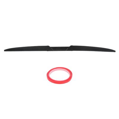 Car Rear Wing 52.76 Inch Rubber Trunk Lid Tailgate Spoiler Wing Three Stage Splicing Universal Fit