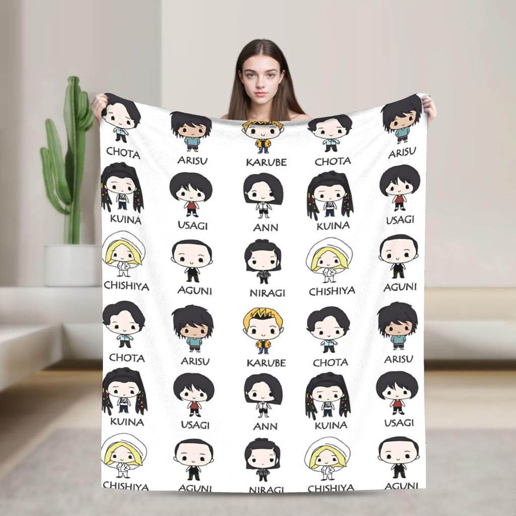 TV Alice In Borderlande Chishiya Blanket Cover Flannel Throw Blanket Summer Air Conditioning Personalised Soft Warm Bedspreads