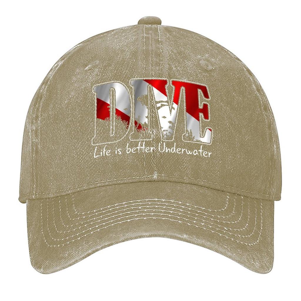 2026 Scuba Diving ~ Life Is Better Underwater Baseball Cap Sun Hat For Children Hats On Offer Visor Golf Cap Hats For Men Women'