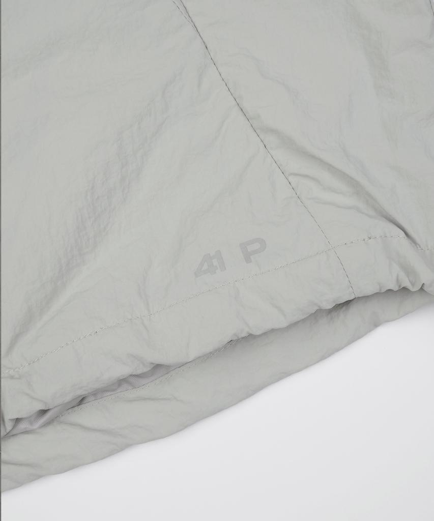 41PRAY Cropped Panel Zip Windbreaker / Sky Blue