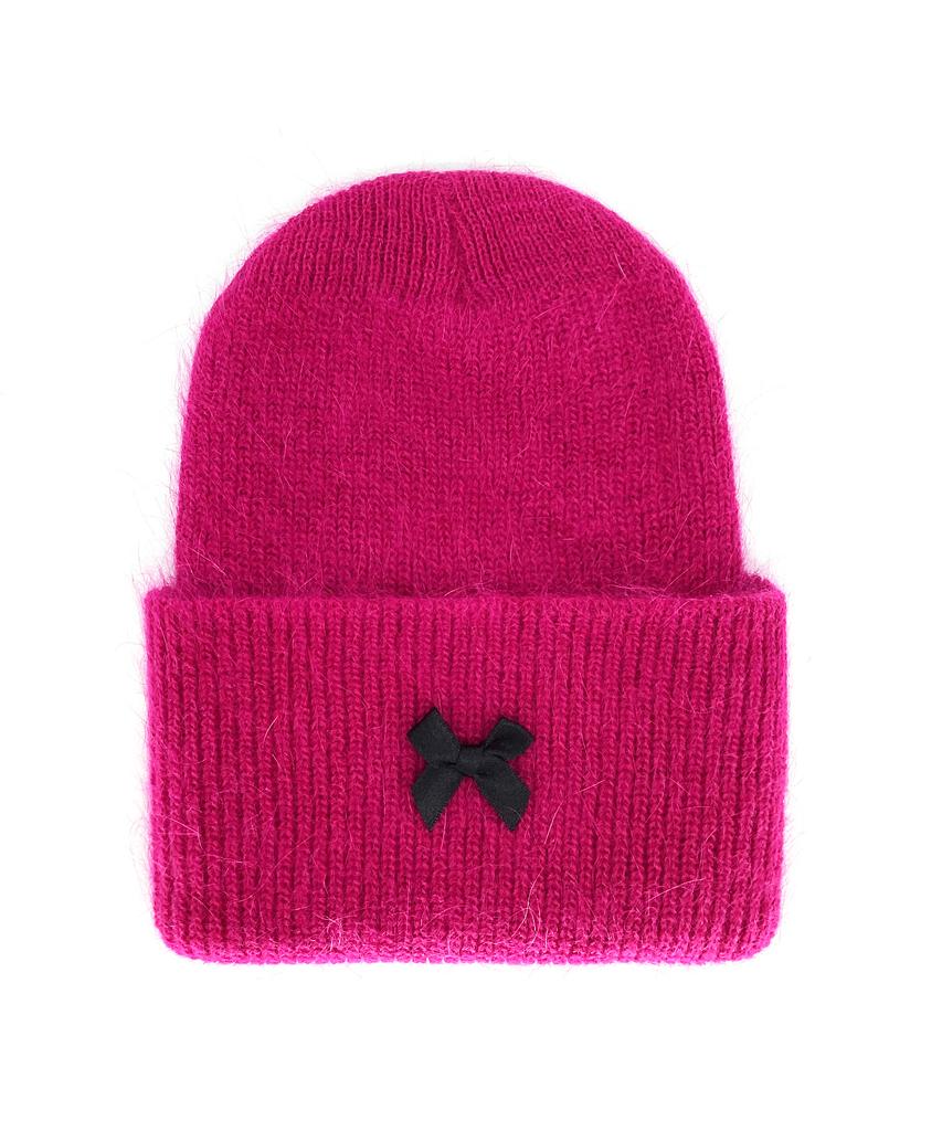 OTHER-worldly Ribbon Angora Beanie [Magenta]