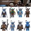 Die Mandalorianer Star Wars Minifiguren Jango Fett Boba Fett Kopfgeldjäger Kompatible Bausteine ​​Spielzeug KT1041