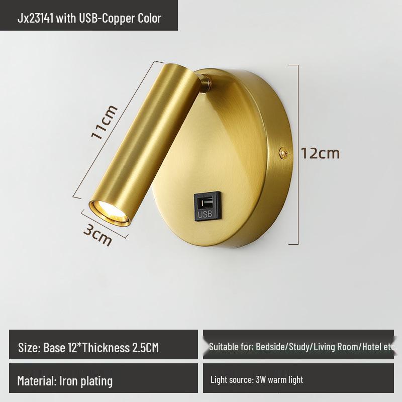 Modern Wall Light for Eye Protection: Ideal for Reading, Hotel Corridors, Bedrooms, and Children's Rooms