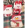 Small Reusable Christmas Bags for Gifts Mini Santa Christmas Treat Bags Christmas Party Bags with Handles Holiday Christmas Gift Pouch Xmas Festival