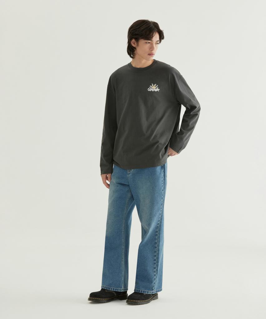 COVERNAT Rising Sun Graphic Long Sleeve Purple