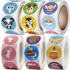 500 Pcs/roll Teacher Reward Sticker Fun Motivation Animal Sticker For School Teacher Student Stationery Stickers