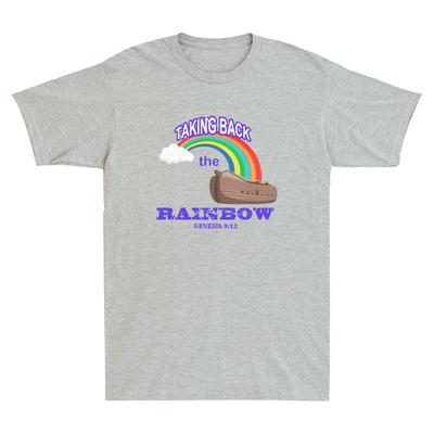 Taking Back The Rainbow Shirt Genesis 9:13 Noahs Ark Rainbow Jesus Retro T-Shirt