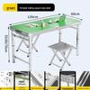 Portable Folding Table Set with 2 Stools