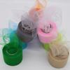 22m/lot 2" 5cm Shiny Tulle Roll Spool Fabric Tutu Skirt Chair Sash Bow Table Runner  Wedding Baby Shower Party Decorations