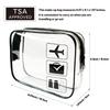 TSA Approved Clear Toiletry Bag - Durable PVC Travel Makeup Cosmetic Organizer with Zipper Closure, Travel Accessorie