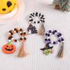 Halloween Wooden Bead Pendant Creative Witch Castle Pendant Ghost Party Decoration