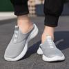 Zapatos casuales de malla de verano de talla grande, sandalias transpirables de medio soporte, zapatillas con cabeza de bolsa