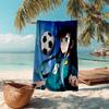1pc Soccer Dream Journey Cartoon Quick Dry Microfiber Bath Towel for Swimming Surfing Camping Unisex Holiday. SJT72012