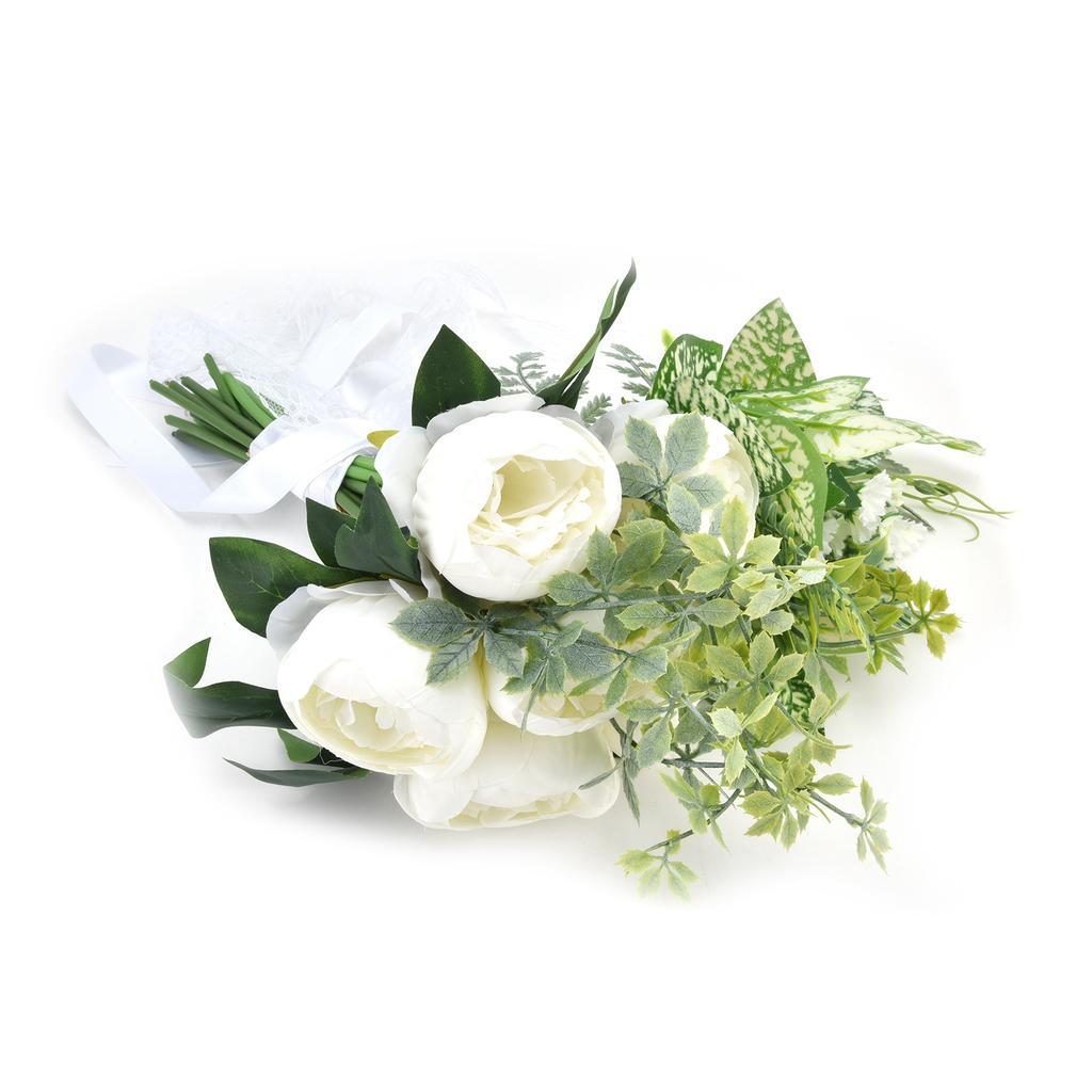 Hand Bouquet of Flowers Bride Wedding Simulation Wedding Photo Props Bouquet for Weddings Stages Living Rooms Bedrooms