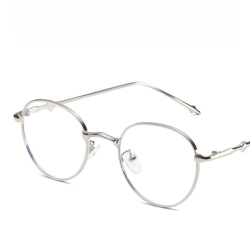 Fashion Round Full Frame Sun Glasses Light Color Tinted Sunglasses Retro Vintage Thin Mirror Lens Glasses for Beach Vacation