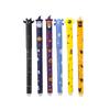 1-6Pcs Halloween Erasable Gel Pens, 0.7mm Click Retractable Pen Set, Cute Ghost Pumpkin Bat, Student School Office Writing Gift